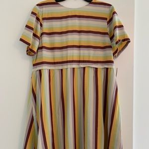Madewell multicolored dress NWOT